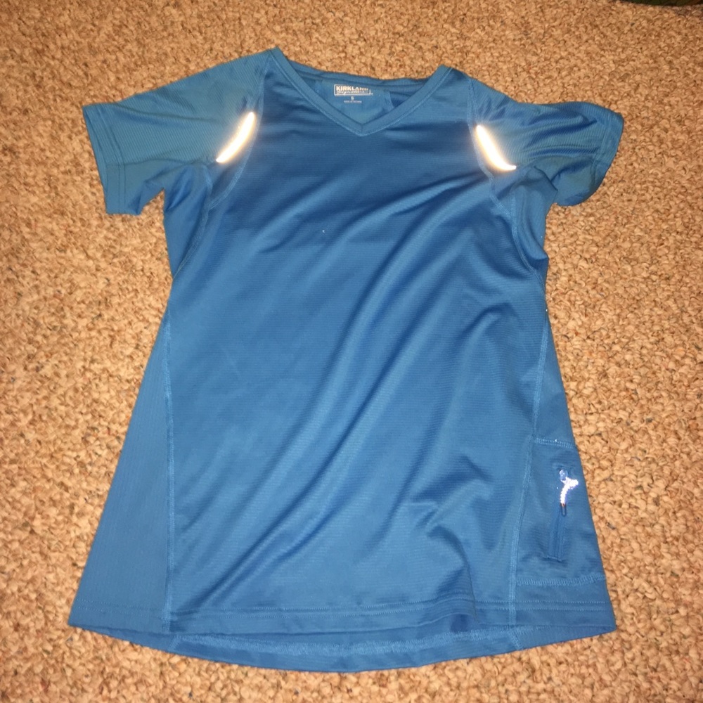 Blue workout top